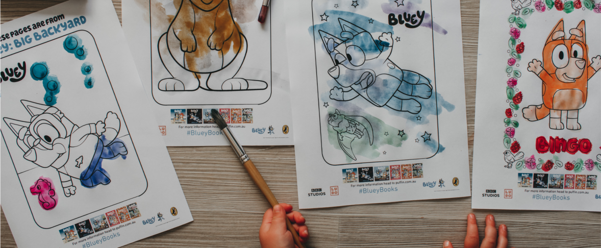 Colouring with Bluey | BIG W